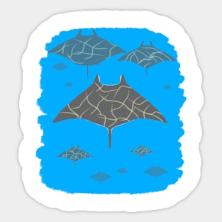 manta rays Sticker